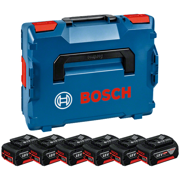 Pack 6 batteries 18v 4ah en Lbox Bosch - Matériel de Pro